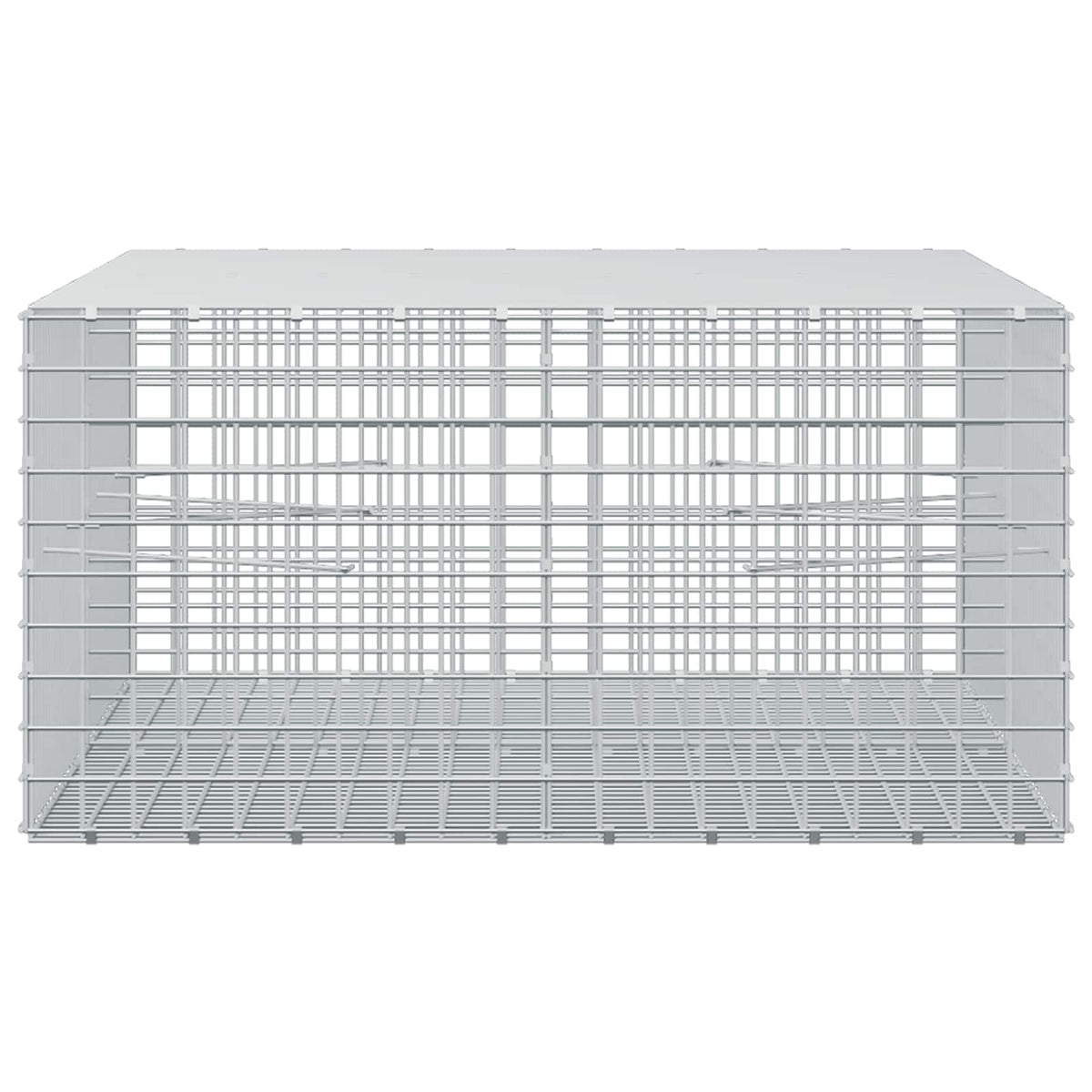 vidaXL Gabion z drutu 3,5 mm i siatką 5x5 cm 200x100x50 cm
