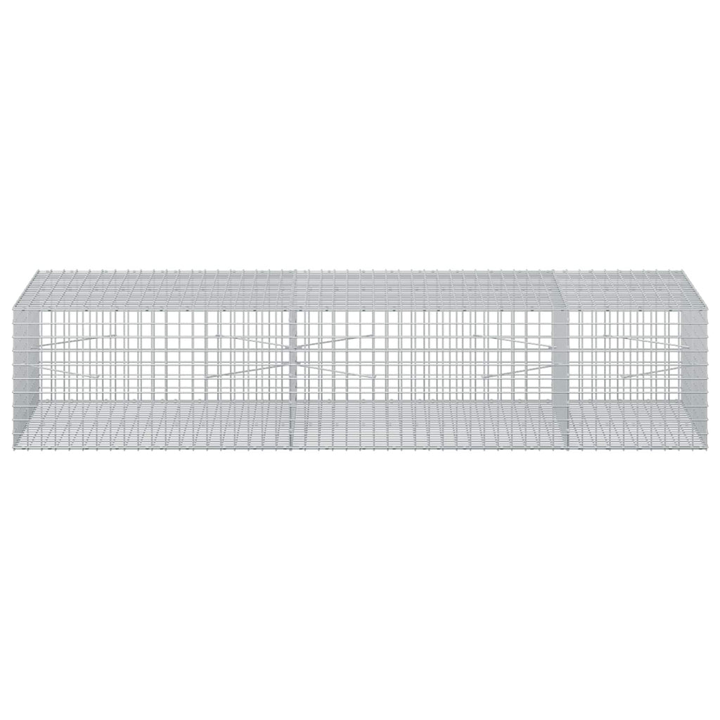 vidaXL Gabion z drutu 3,5 mm i siatką 5x5 cm 250x100x50 cm