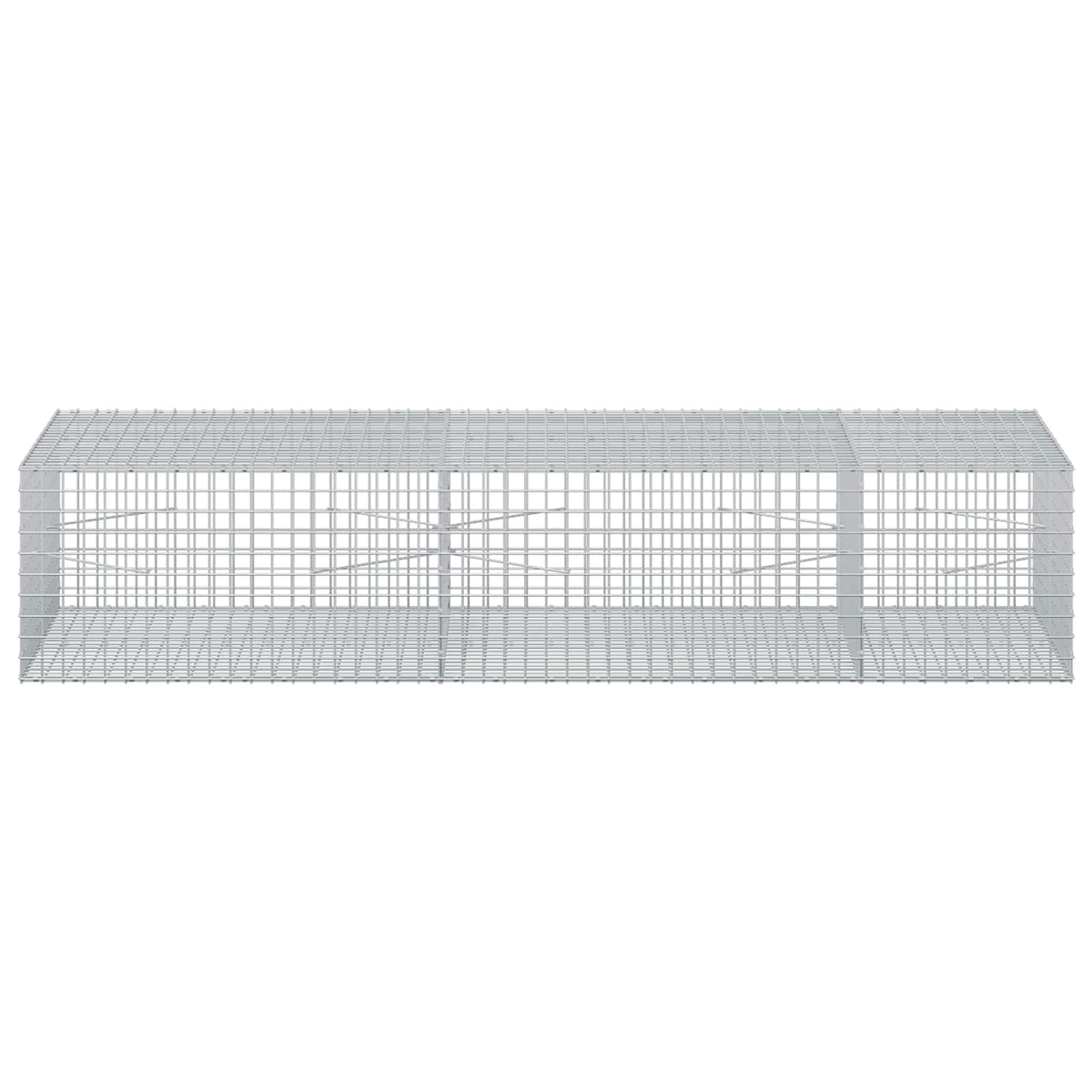 vidaXL Gabion z drutu 3,5 mm i siatką 5x5 cm 250x100x50 cm
