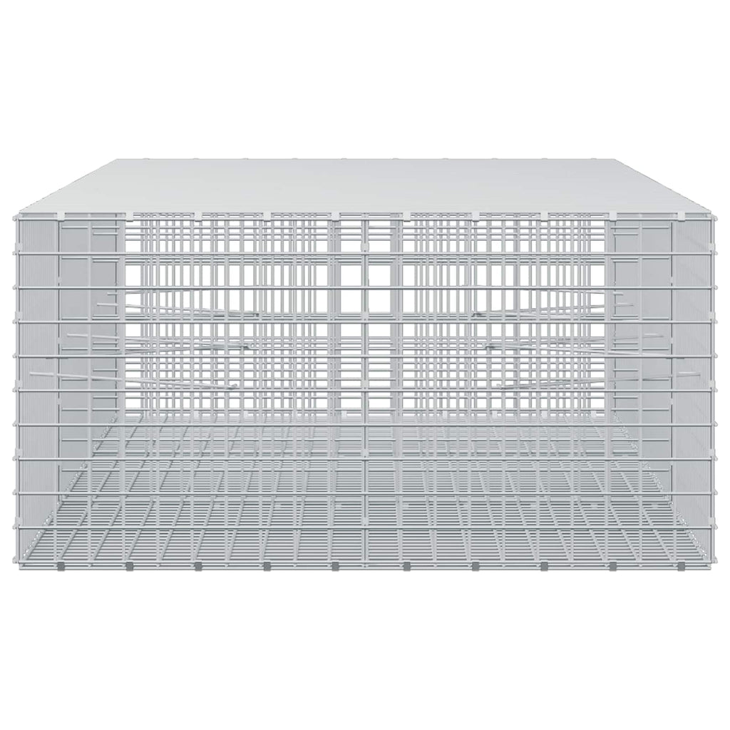vidaXL Gabion z drutu 3,5 mm i siatką 5x5 cm 300x100x50 cm