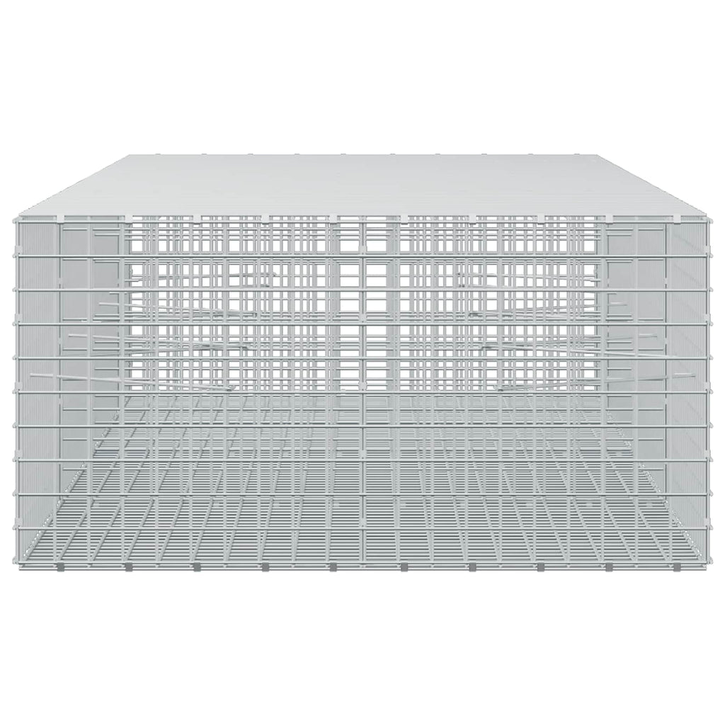 vidaXL Gabion z drutu 3,5 mm i siatką 5x5 cm 350x100x50 cm