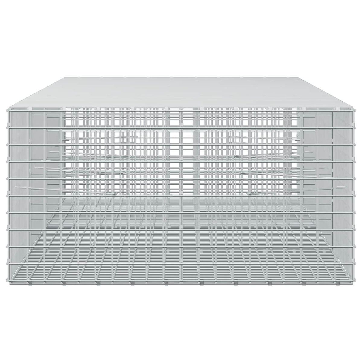 vidaXL Gabion z drutu 3,5 mm i siatką 5x5 cm 350x100x50 cm