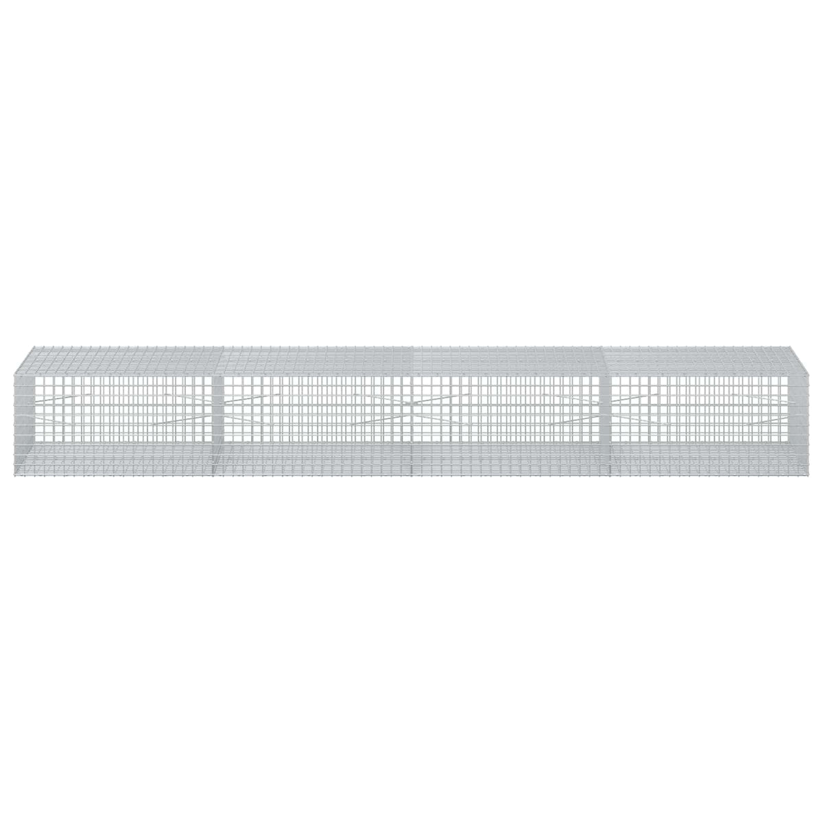 vidaXL Gabion z drutu 3,5 mm i siatką 5x5 cm 400x100x50 cm