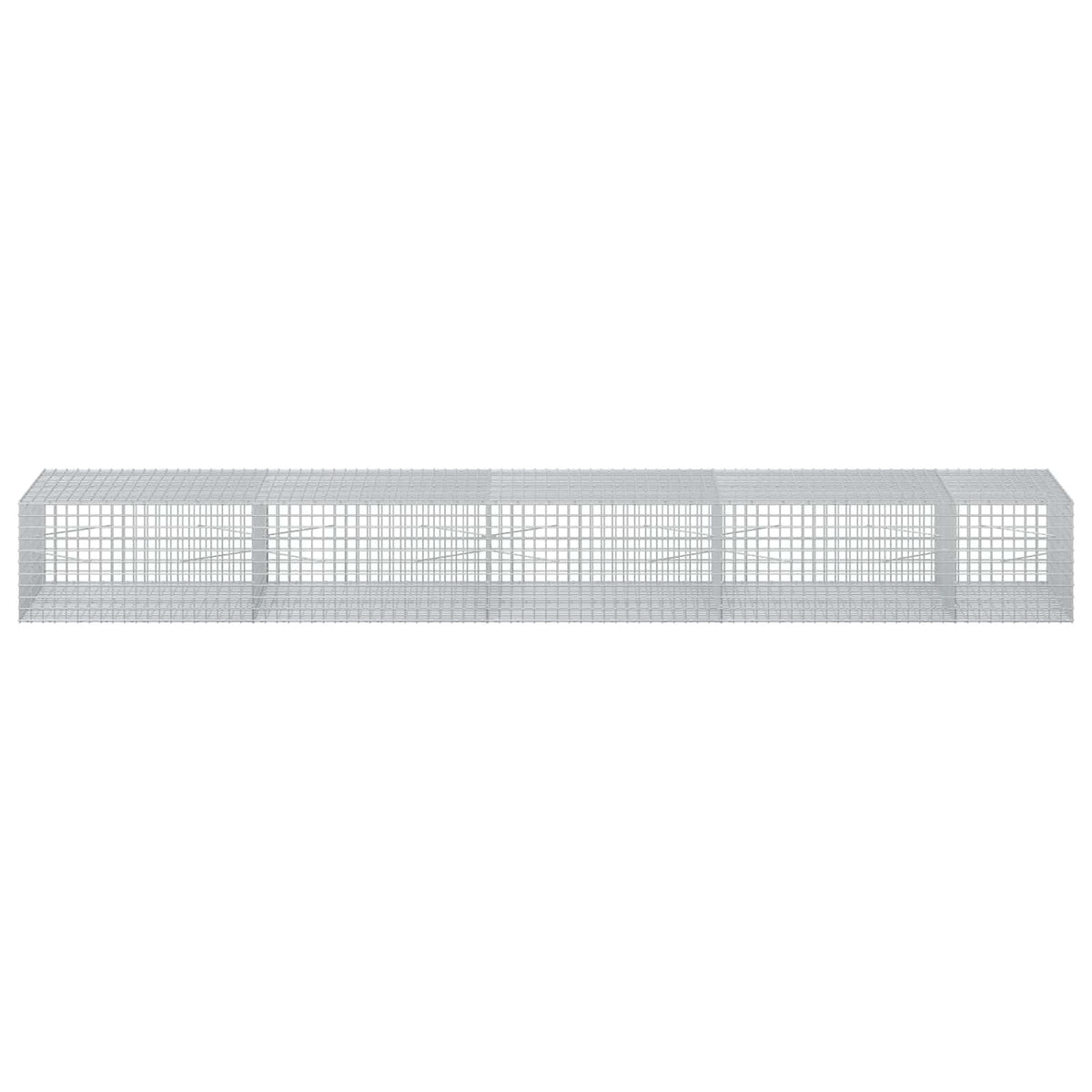 vidaXL Gabion z drutu 3,5 mm i siatką 5x5 cm 450x100x50 cm