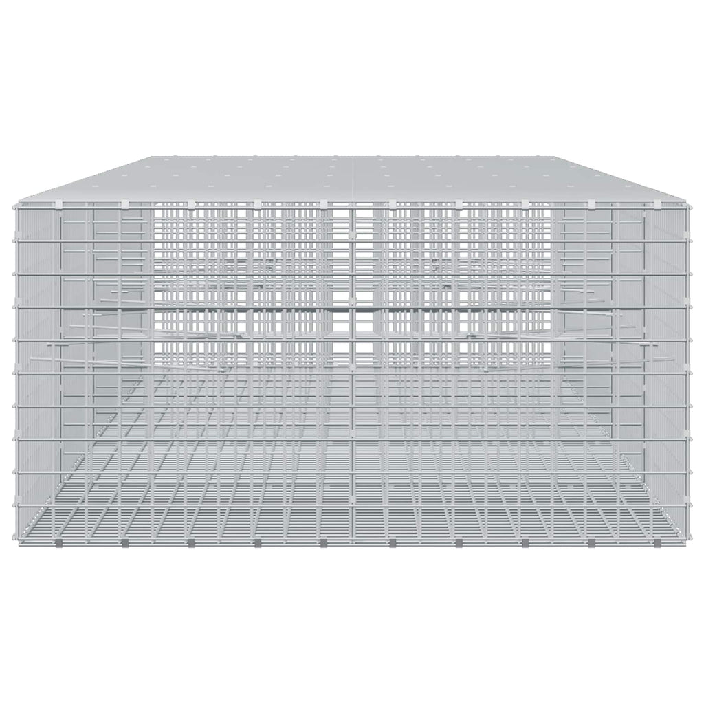 vidaXL Gabion z drutu 3,5 mm i siatką 5x5 cm 450x100x50 cm