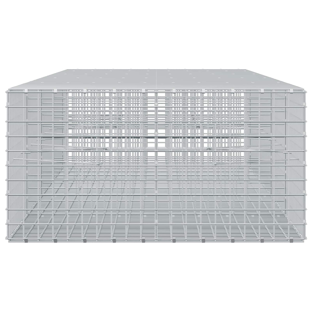 vidaXL Gabion z drutu 3,5 mm i siatką 5x5 cm 450x100x50 cm