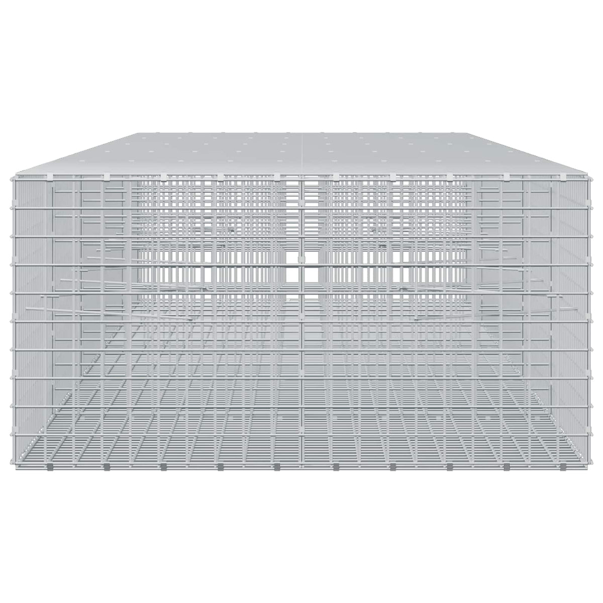 vidaXL Gabion z drutu 3,5 mm i siatką 5x5 cm 500x100x50 cm