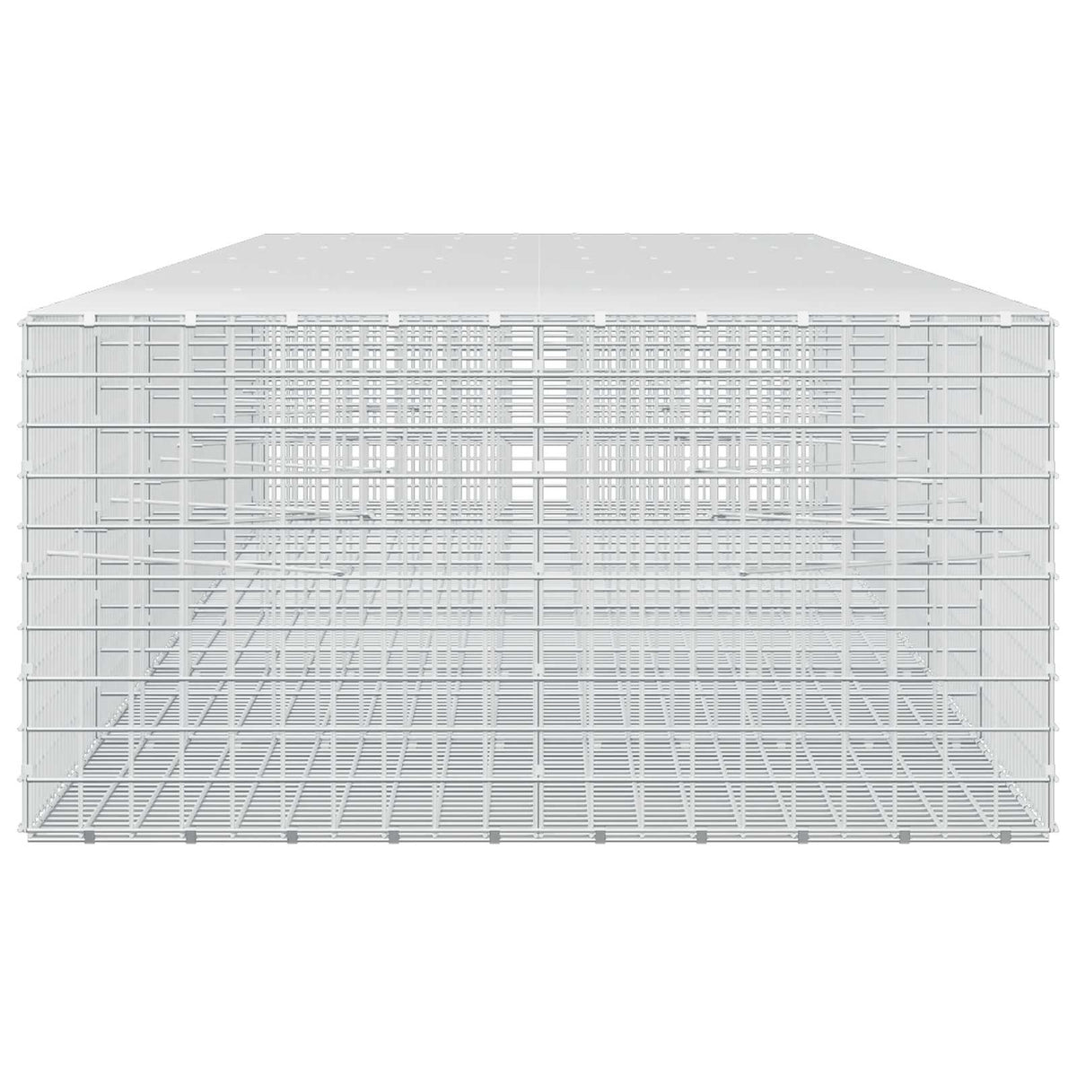 vidaXL Gabion z drutu 3,5 mm i siatką 5x5 cm 550x100x50 cm