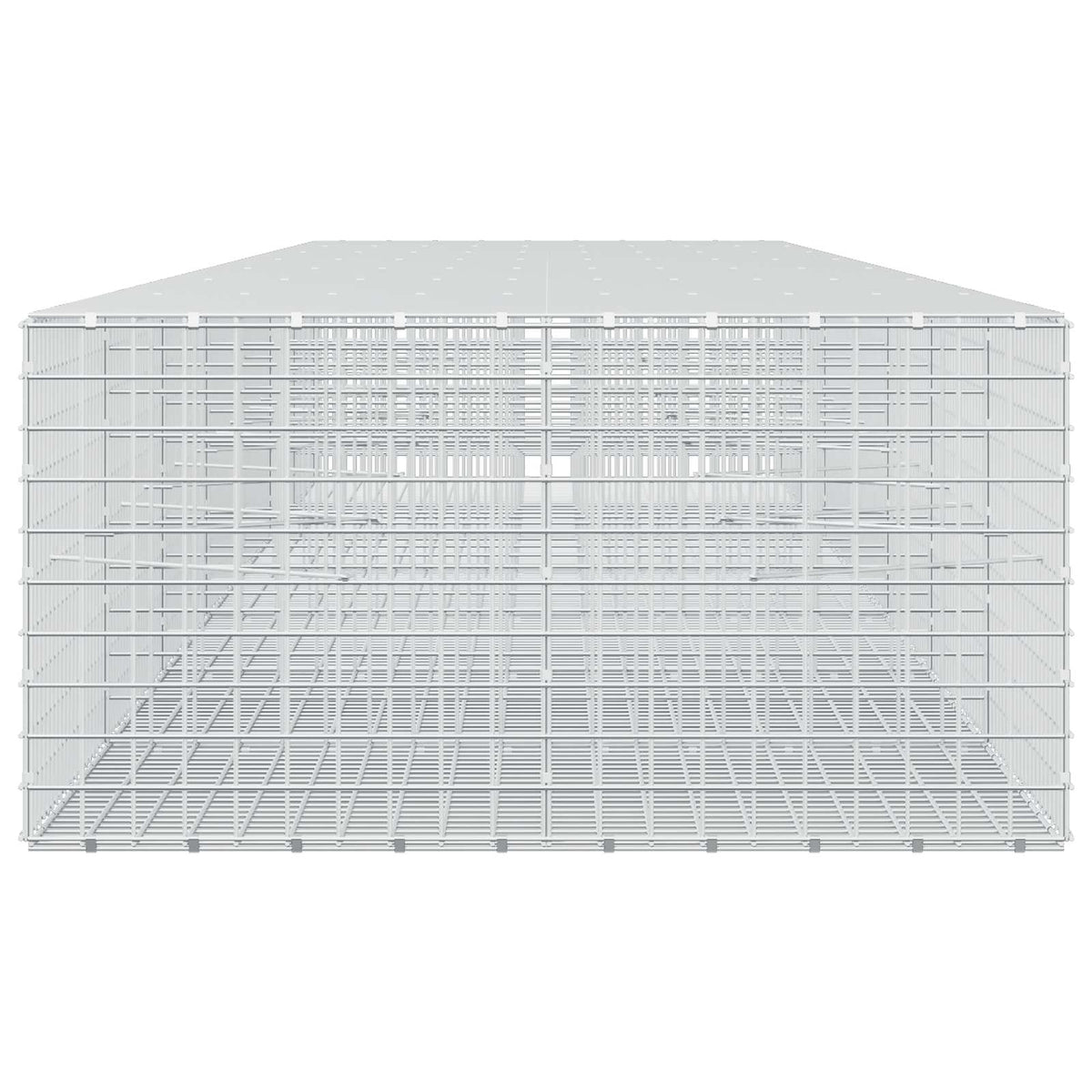 vidaXL Gabion z drutu 3,5 mm i siatką 5x5 cm 700x100x50 cm