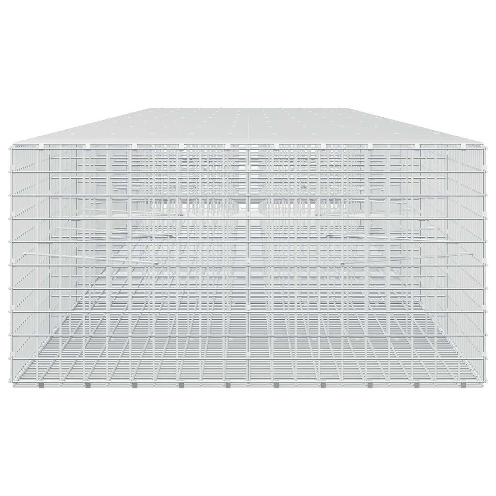 vidaXL Gabion z drutu 3,5 mm i siatką 5x5 cm 750x100x50 cm