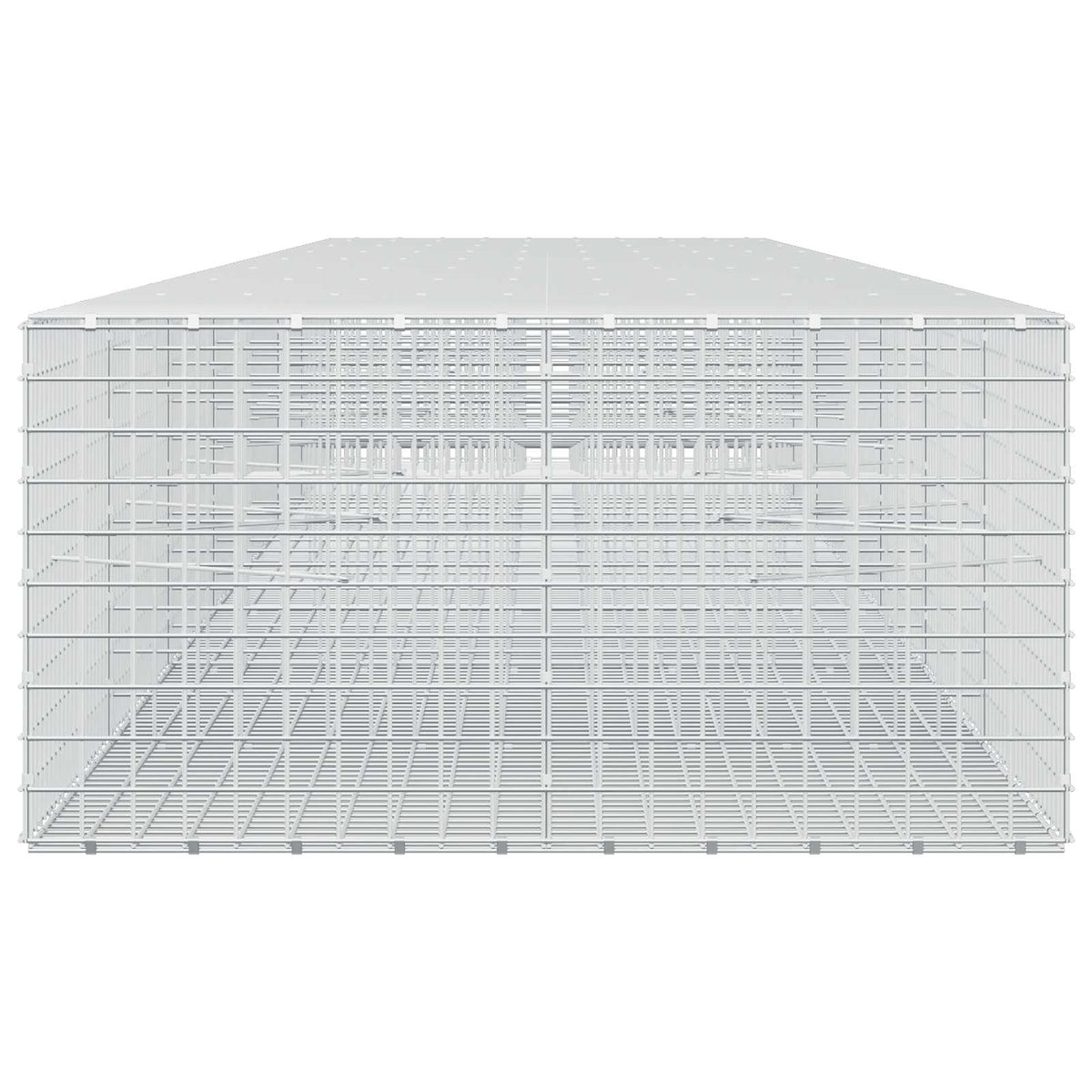 vidaXL Gabion z drutu 3,5 mm i siatką 5x5 cm 750x100x50 cm
