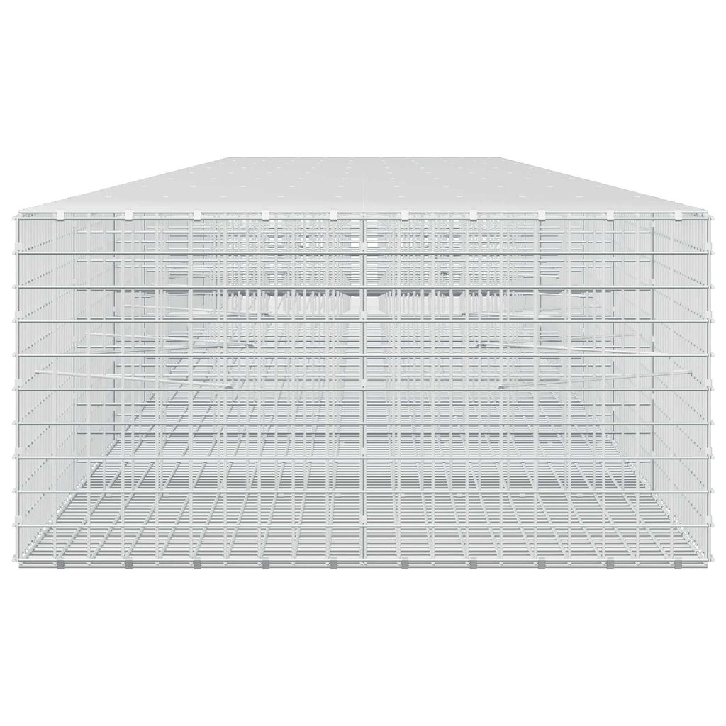 vidaXL Gabion z drutu 3,5 mm i siatką 5x5 cm 800x100x50 cm