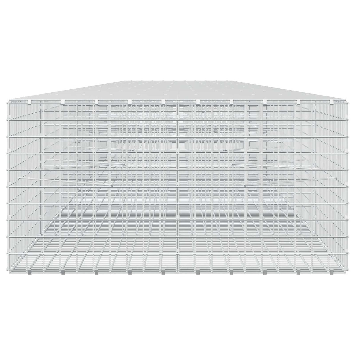 vidaXL Gabion z drutu 3,5 mm i siatką 5x5 cm 950x100x50 cm