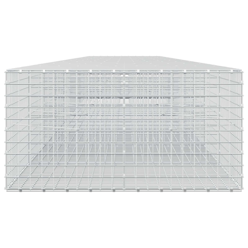 vidaXL Gabion z drutu 3,5 mm i siatką 5x5 cm 1000x100x50 cm