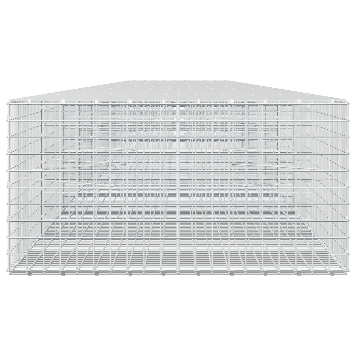 vidaXL Gabion z drutu 3,5 mm i siatką 5x5 cm 1000x100x50 cm