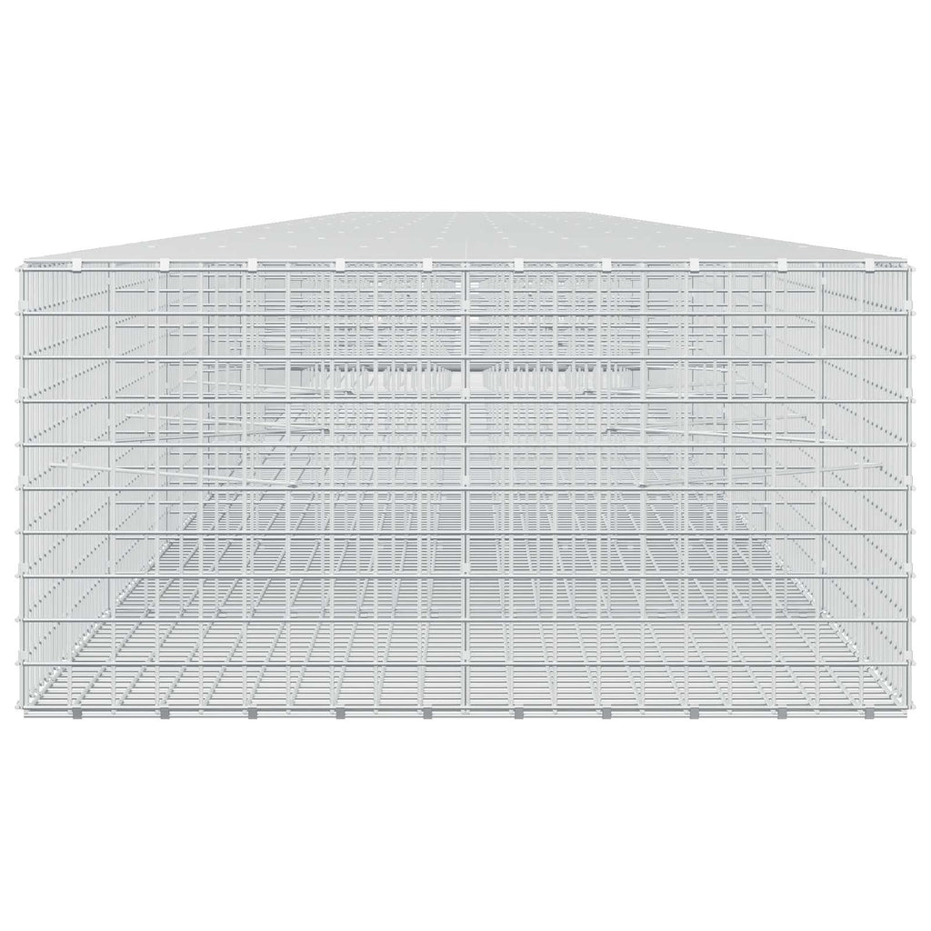 vidaXL Gabion z drutu 3,5 mm i siatką 5x5 cm 1150x100x50 cm