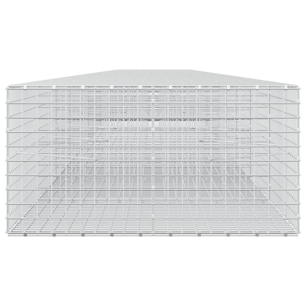 vidaXL Gabion z drutu 3,5 mm i siatką 5x5 cm 1200x100x50 cm