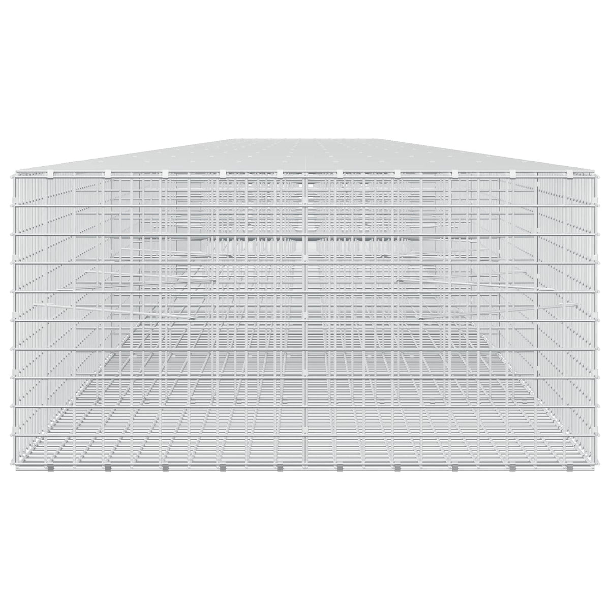 vidaXL Gabion z drutu 3,5 mm i siatką 5x5 cm 1200x100x50 cm
