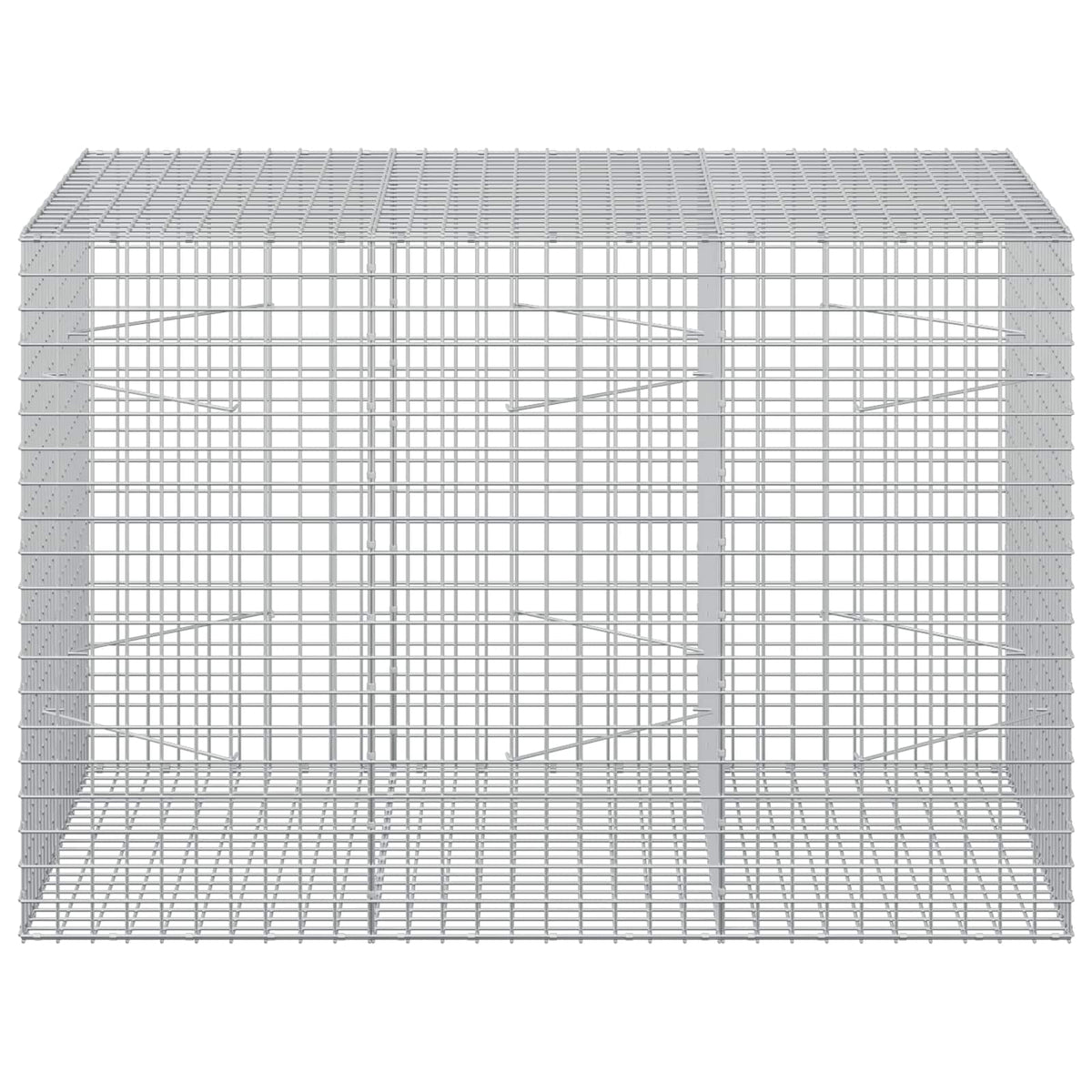 vidaXL Gabion z drutu 3,5 mm i siatką 5x5 cm 150x100x100 cm