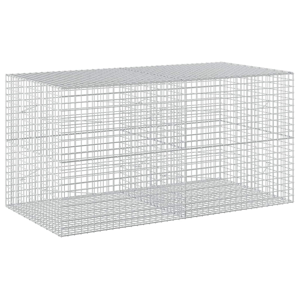 vidaXL Gabion z drutu 3,5 mm i siatką 5x5 cm 200x100x100 cm