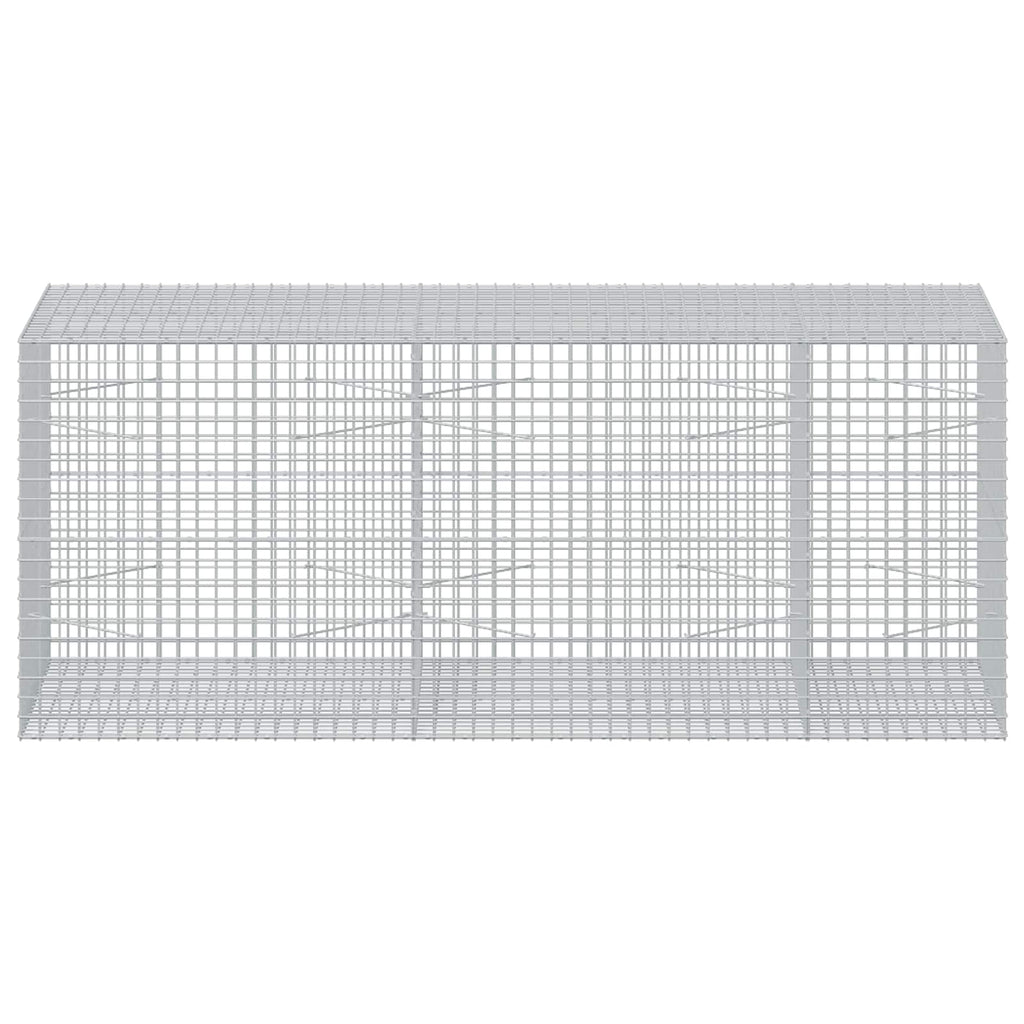 vidaXL Gabion z drutu 3,5 mm i siatką 5x5 cm 250x100x100 cm