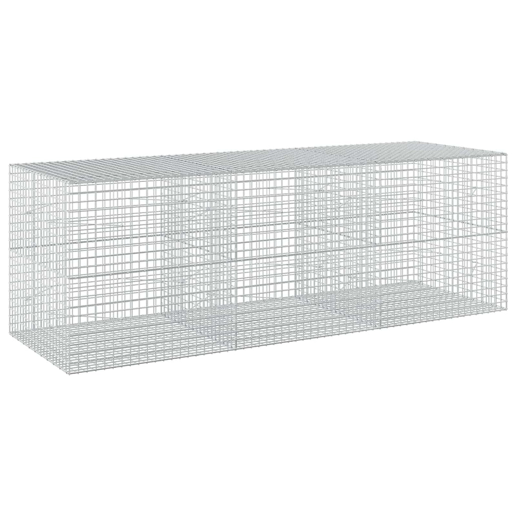 vidaXL Gabion z drutu 3,5 mm i siatką 5x5 cm 300x100x100 cm