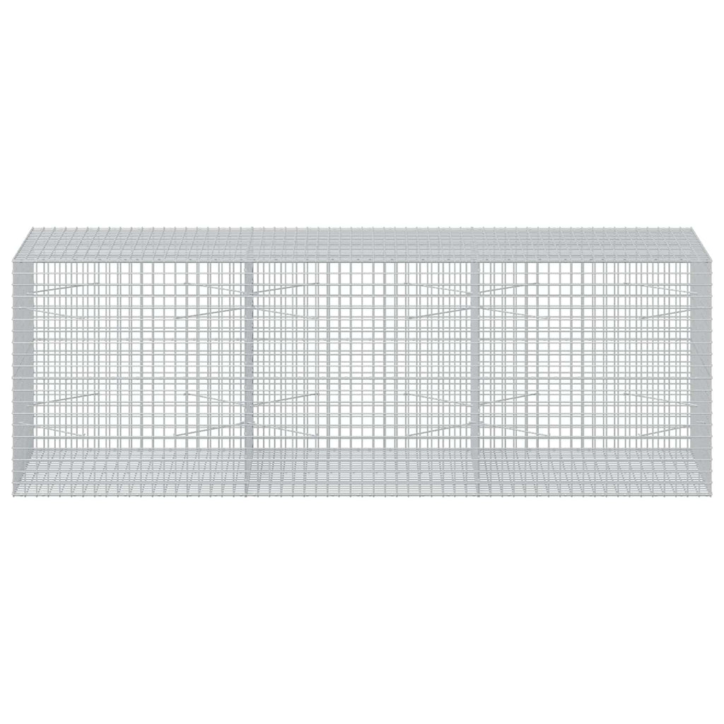 vidaXL Gabion z drutu 3,5 mm i siatką 5x5 cm 300x100x100 cm