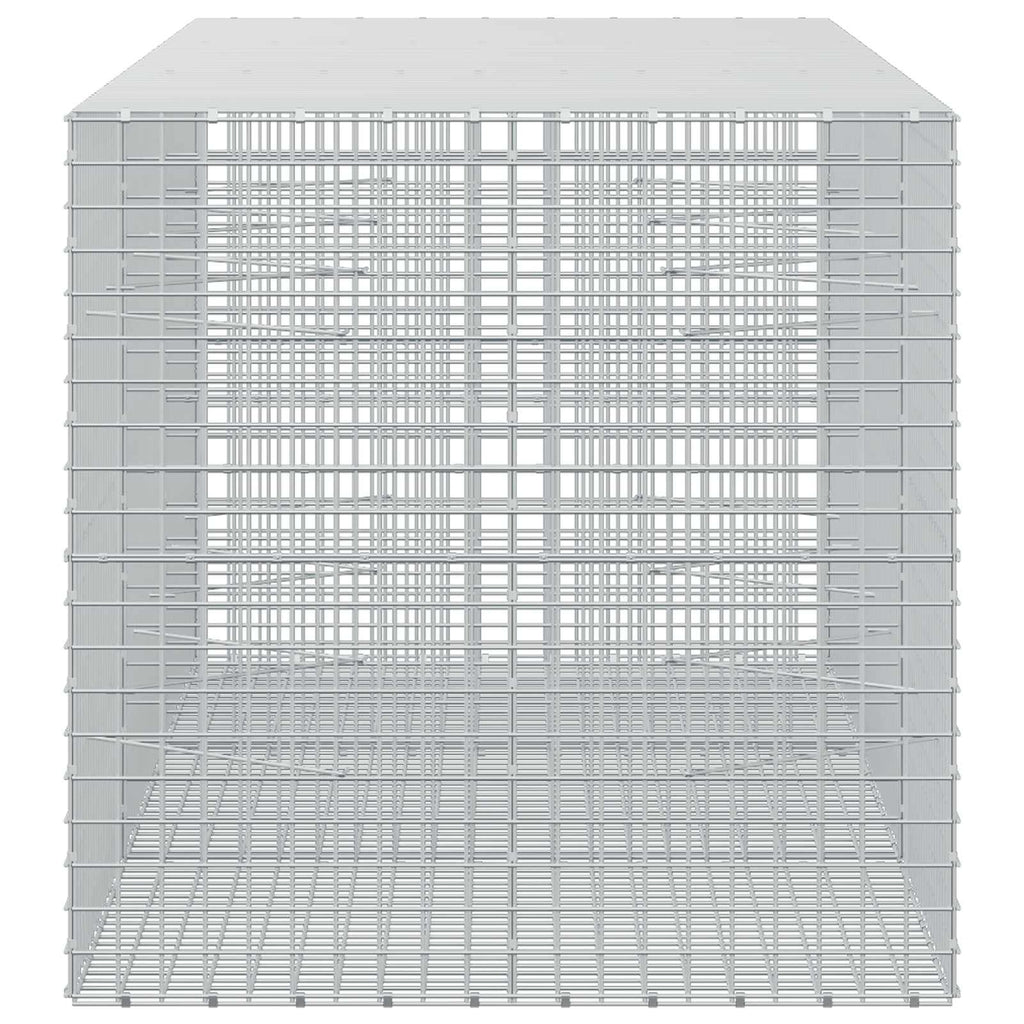 vidaXL Gabion z drutu 3,5 mm i siatką 5x5 cm 300x100x100 cm