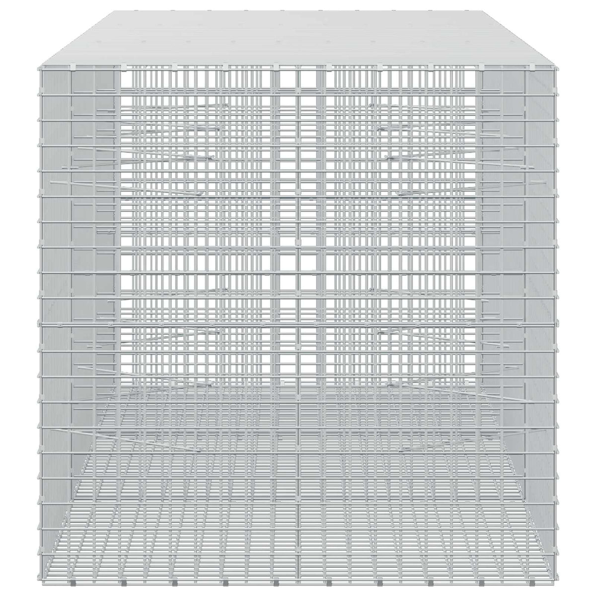 vidaXL Gabion z drutu 3,5 mm i siatką 5x5 cm 300x100x100 cm