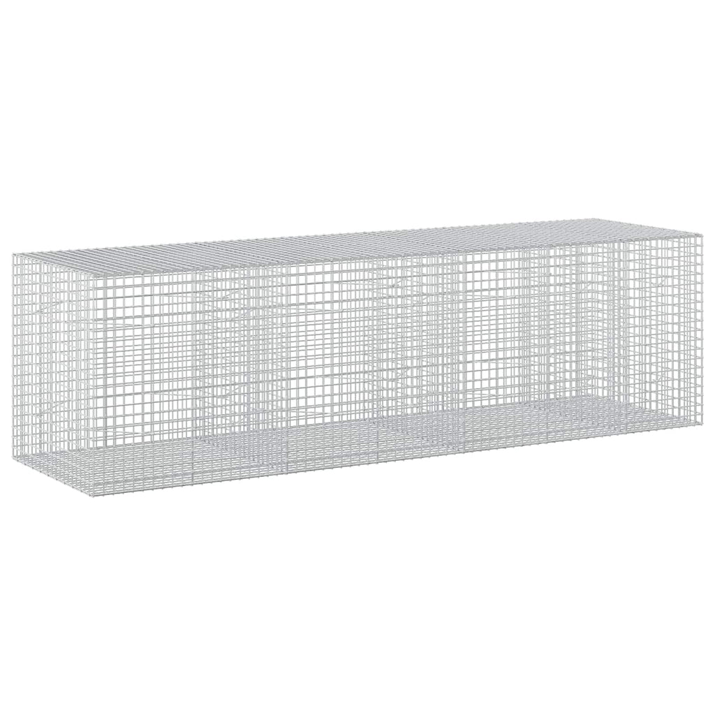 vidaXL Gabion z drutu 3,5 mm i siatką 5x5 cm 350x100x100 cm