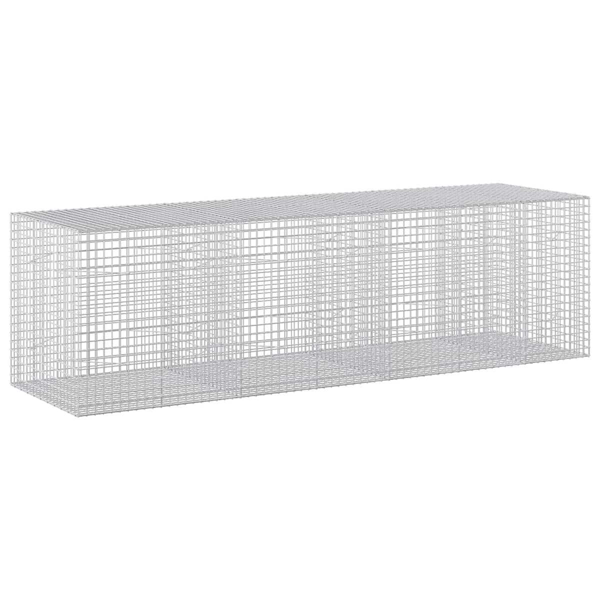 vidaXL Gabion z drutu 3,5 mm i siatką 5x5 cm 350x100x100 cm