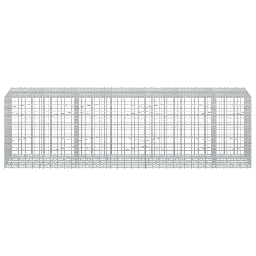 vidaXL Gabion z drutu 3,5 mm i siatką 5x5 cm 350x100x100 cm