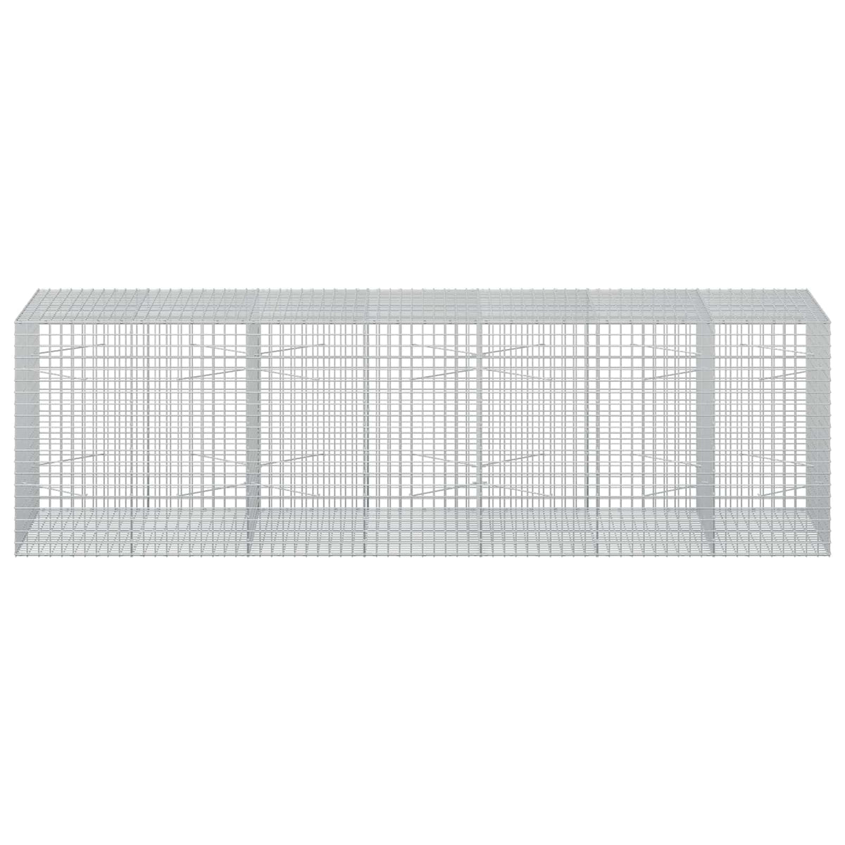 vidaXL Gabion z drutu 3,5 mm i siatką 5x5 cm 350x100x100 cm