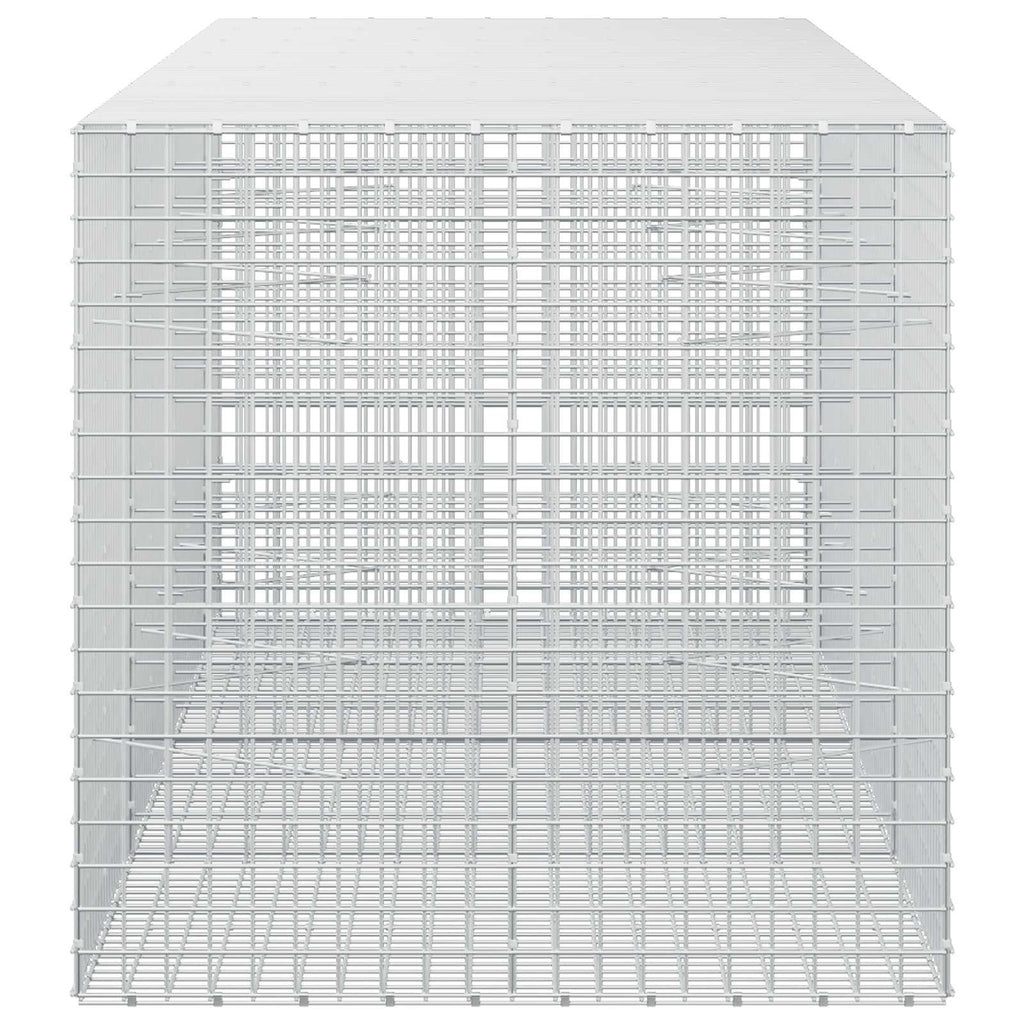 vidaXL Gabion z drutu 3,5 mm i siatką 5x5 cm 350x100x100 cm