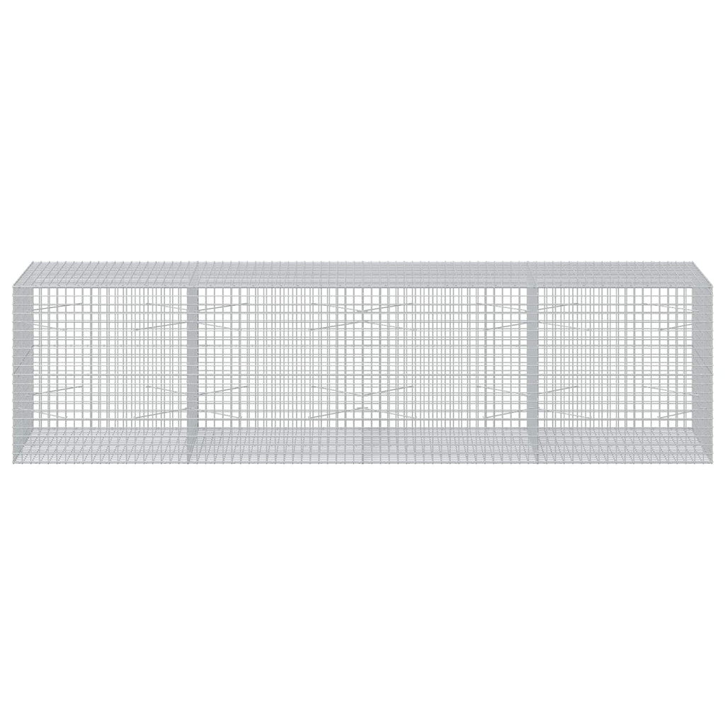 vidaXL Gabion z drutu 3,5 mm i siatką 5x5 cm 400x100x100 cm