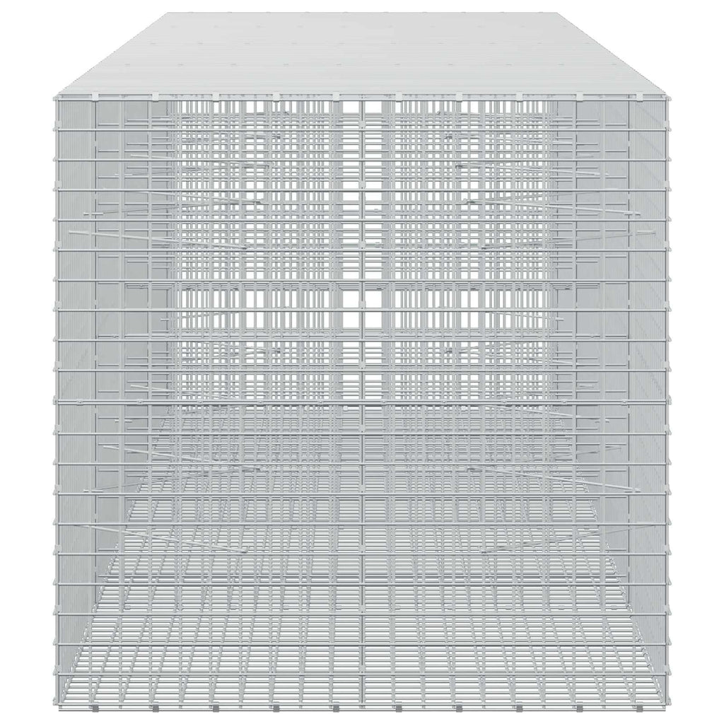 vidaXL Gabion z drutu 3,5 mm i siatką 5x5 cm 400x100x100 cm