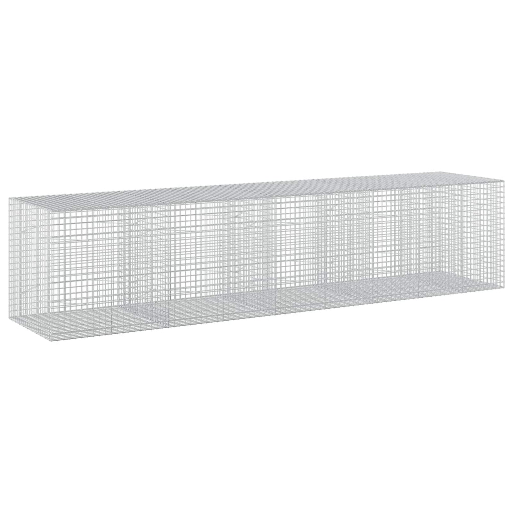 vidaXL Gabion z drutu 3,5 mm i siatką 5x5 cm 450x100x100 cm