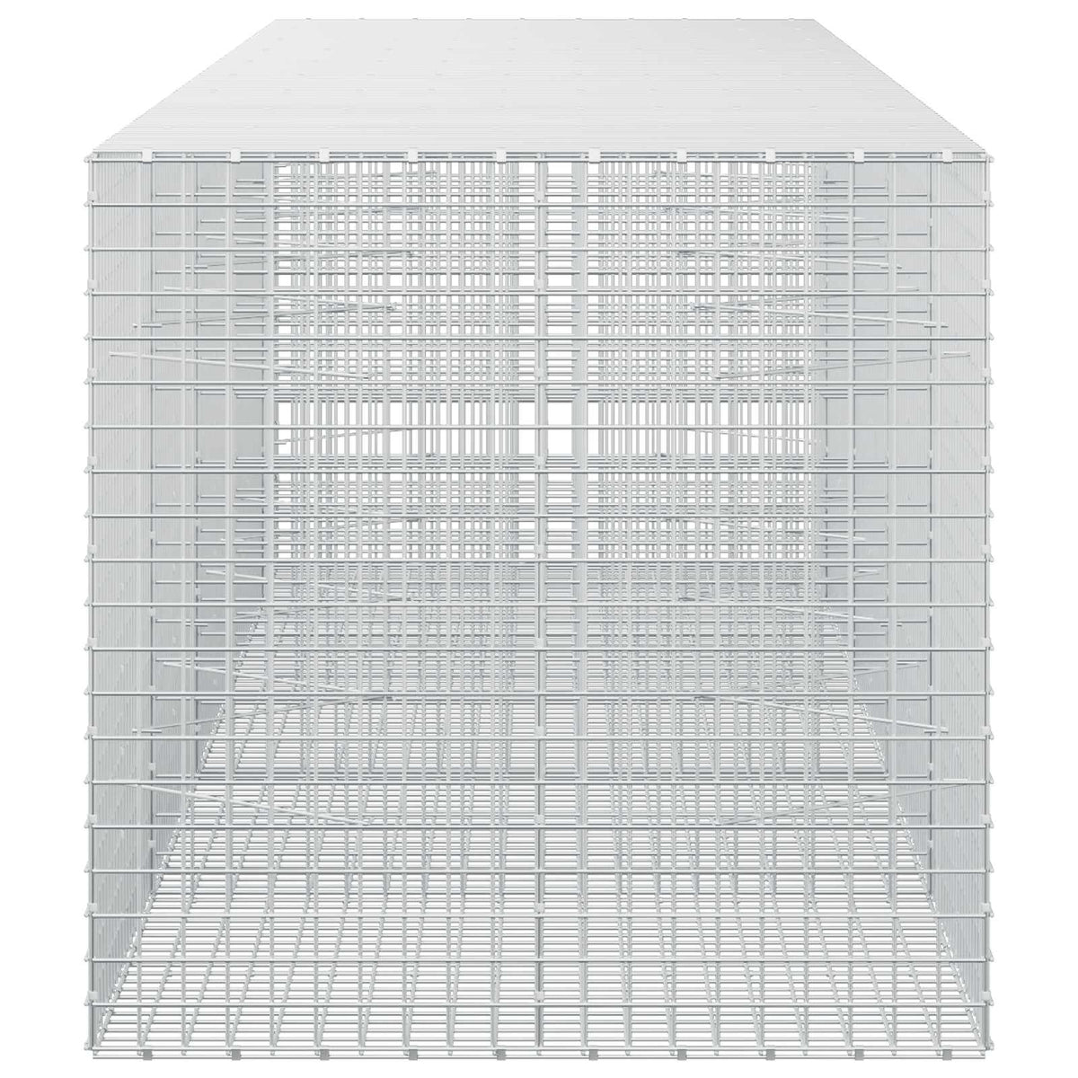 vidaXL Gabion z drutu 3,5 mm i siatką 5x5 cm 450x100x100 cm
