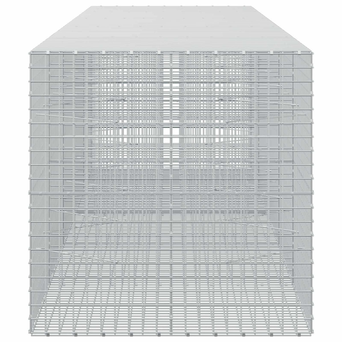 vidaXL Gabion z drutu 3,5 mm i siatką 5x5 cm 500x100x100 cm