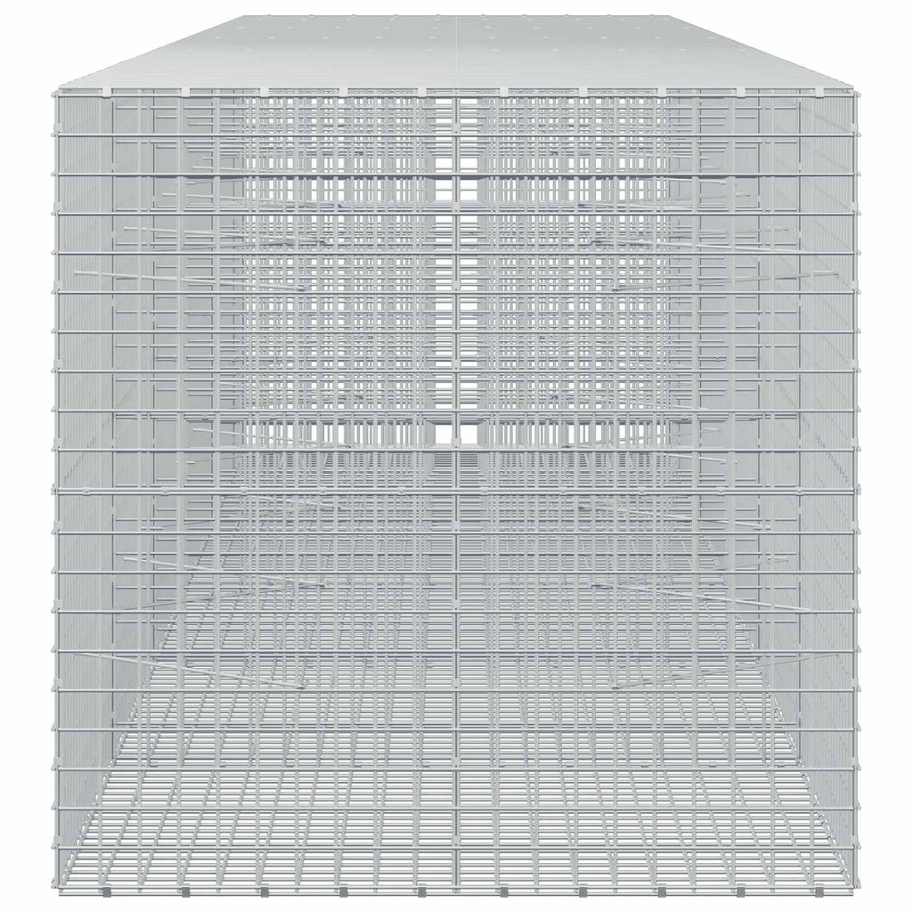 vidaXL Gabion z drutu 3,5 mm i siatką 5x5 cm 550x100x100 cm
