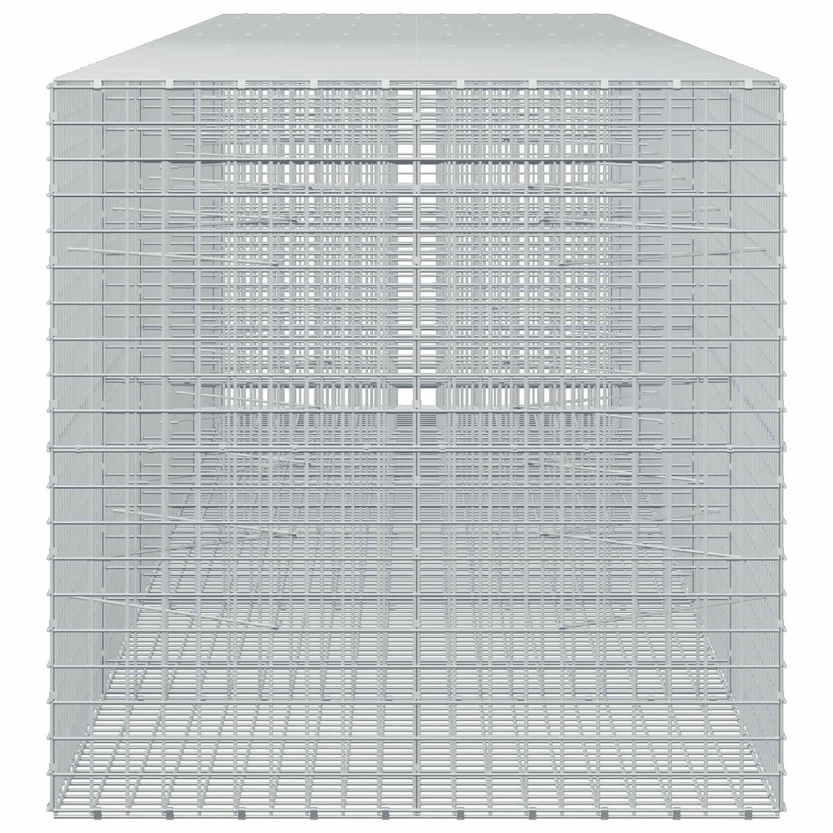 vidaXL Gabion z drutu 3,5 mm i siatką 5x5 cm 550x100x100 cm