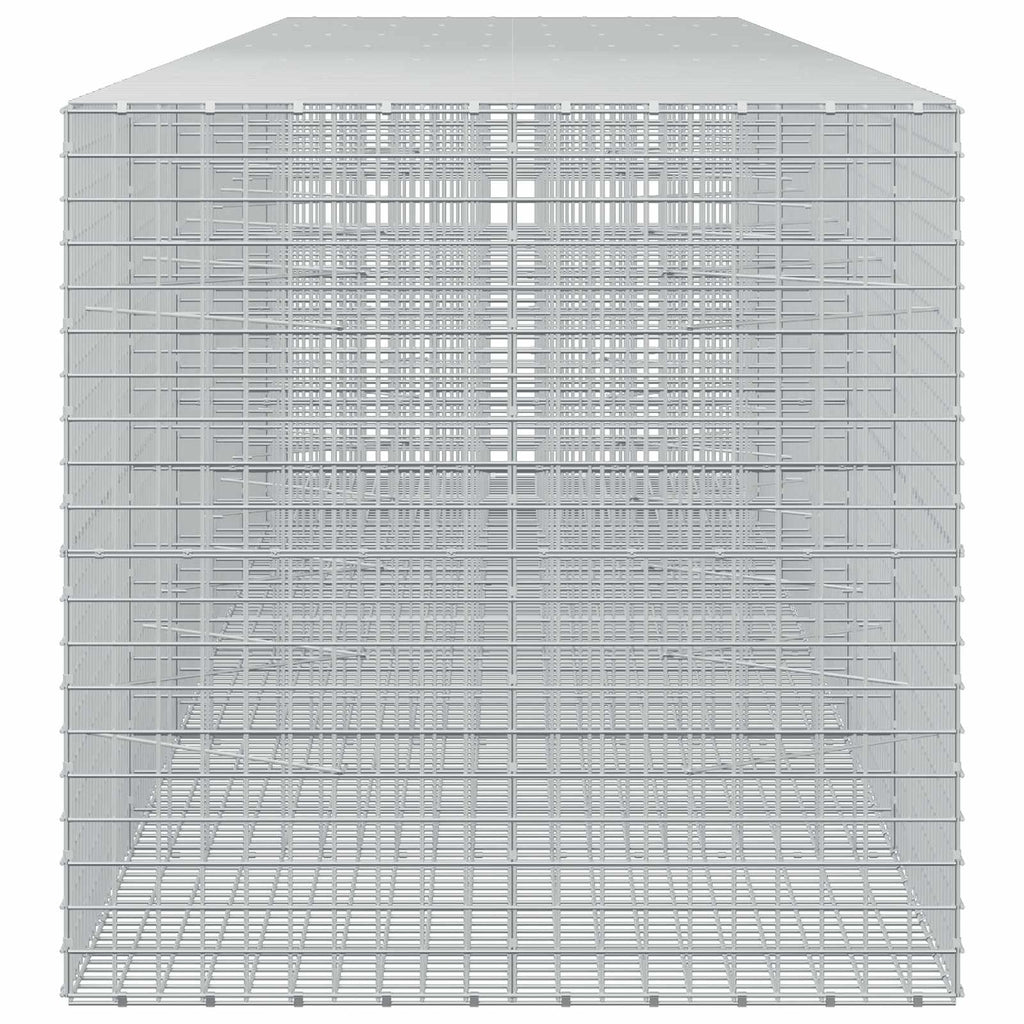 vidaXL Gabion z drutu 3,5 mm i siatką 5x5 cm 600x100x100 cm