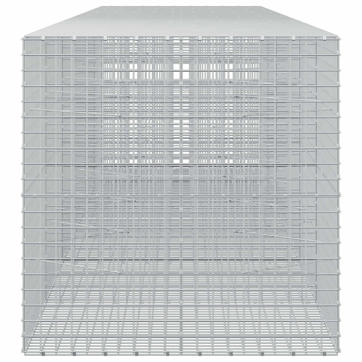 vidaXL Gabion z drutu 3,5 mm i siatką 5x5 cm 600x100x100 cm