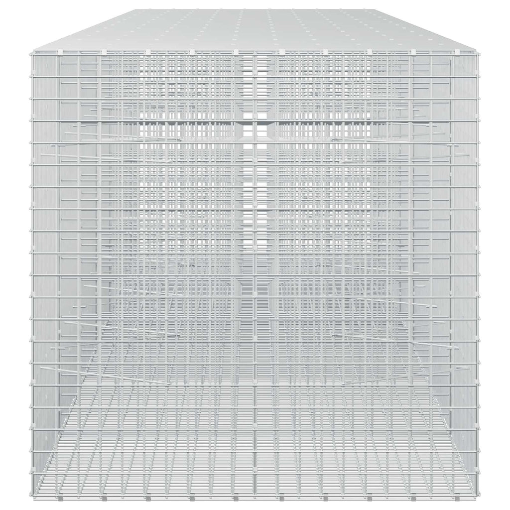 vidaXL Gabion z drutu 3,5 mm i siatką 5x5 cm 650x100x100 cm