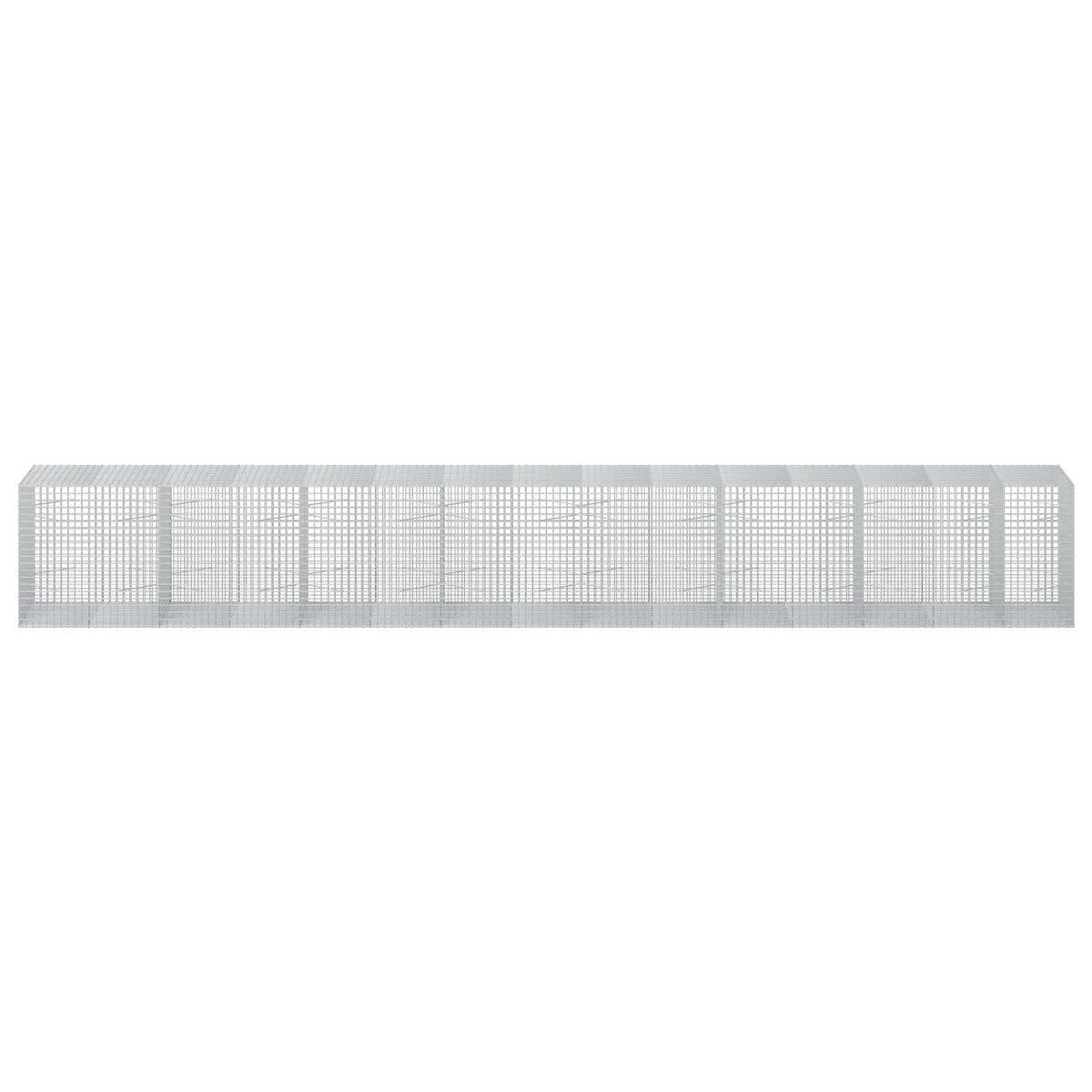 vidaXL Gabion z drutu 3,5 mm i siatką 5x5 cm 750x100x100 cm