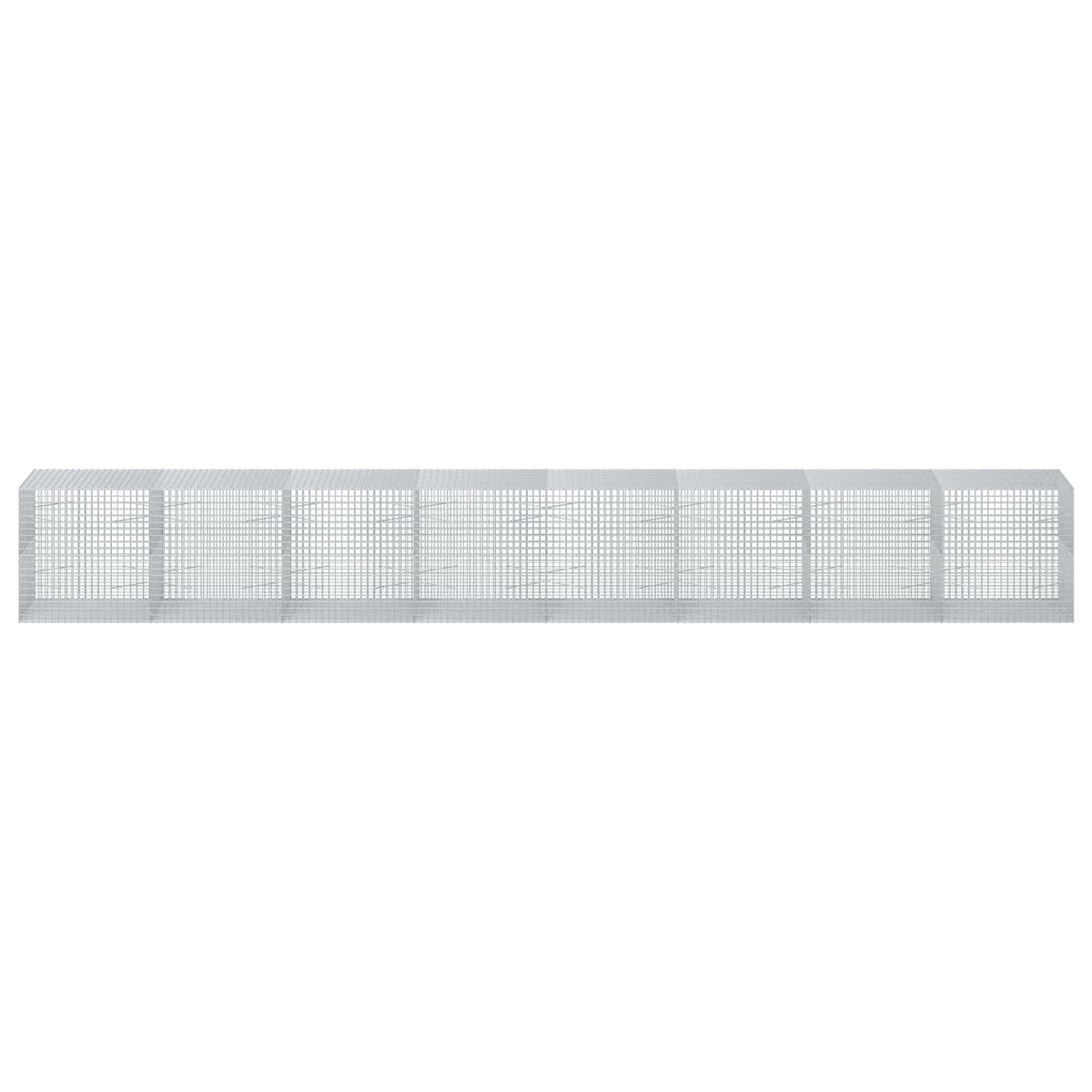vidaXL Gabion z drutu 3,5 mm i siatką 5x5 cm 800x100x100 cm