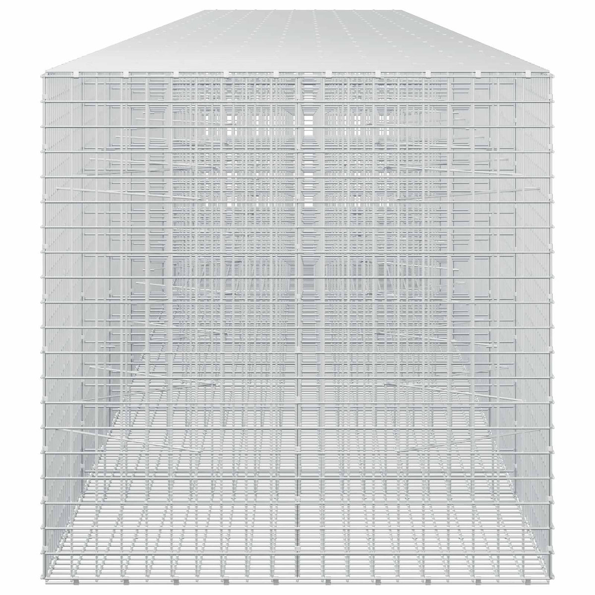 vidaXL Gabion z drutu 3,5 mm i siatką 5x5 cm 950x100x100 cm
