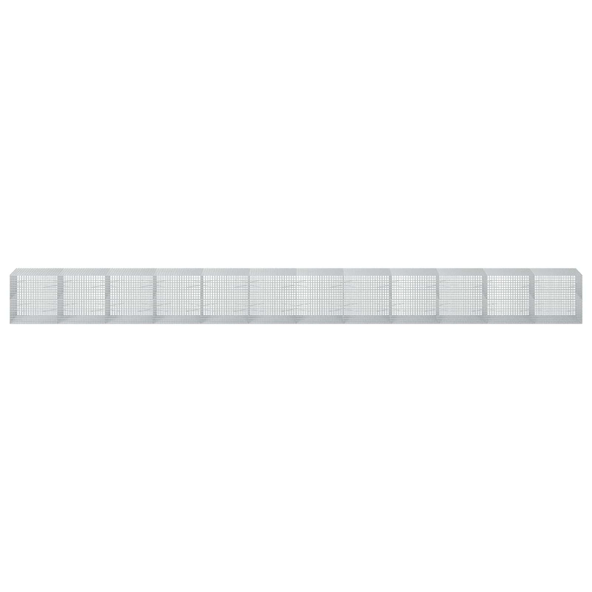 vidaXL Gabion z drutu 3,5 mm i siatką 5x5 cm 1200x100x100 cm