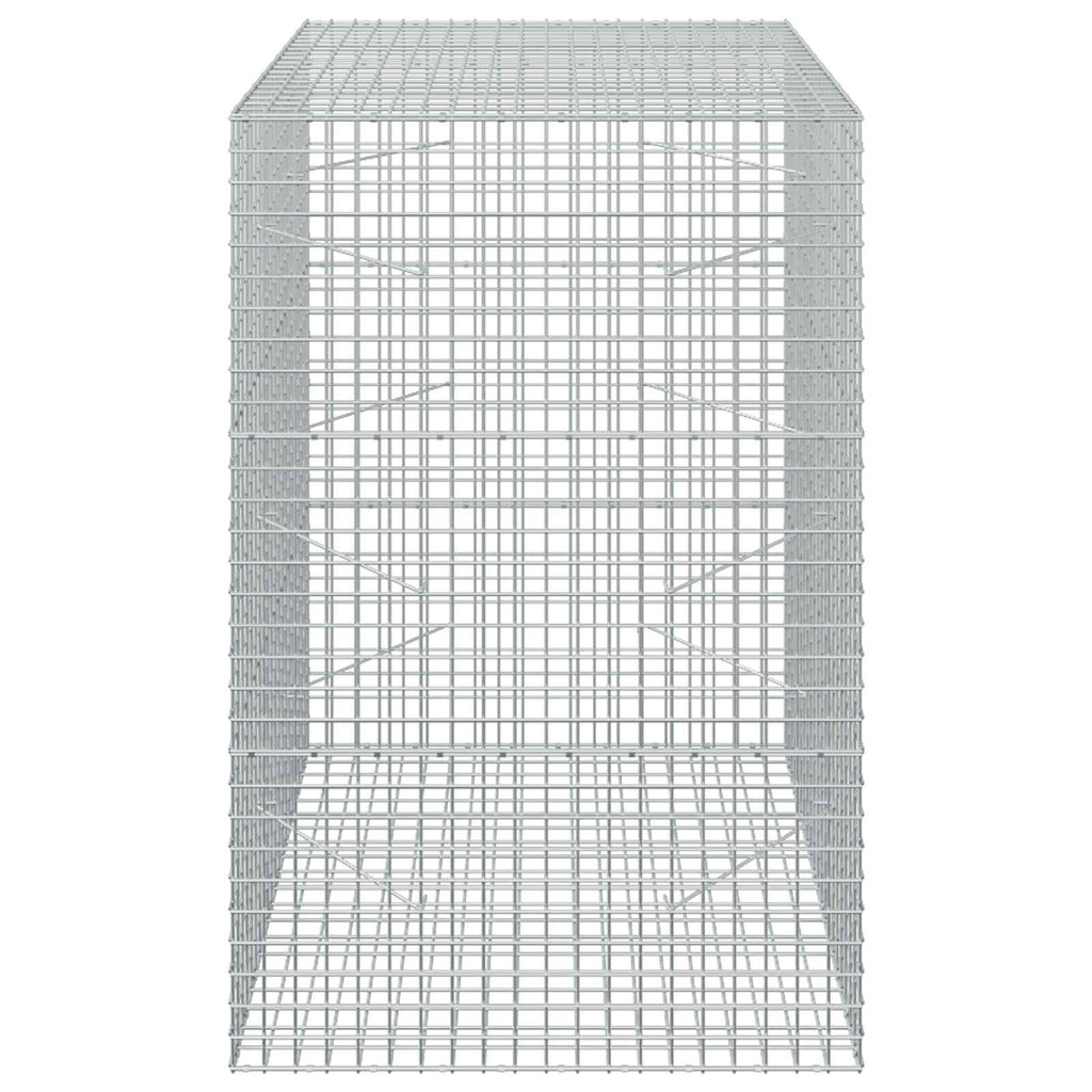 vidaXL Gabion z drutu 3,5 mm i siatką 5x5 cm 100x100x150 cm
