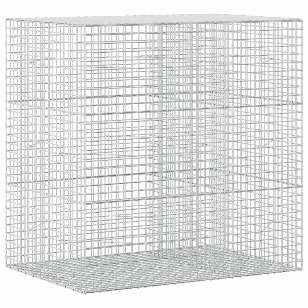 vidaXL Gabion z drutu 3,5 mm i siatką 5x5 cm 150x100x150 cm